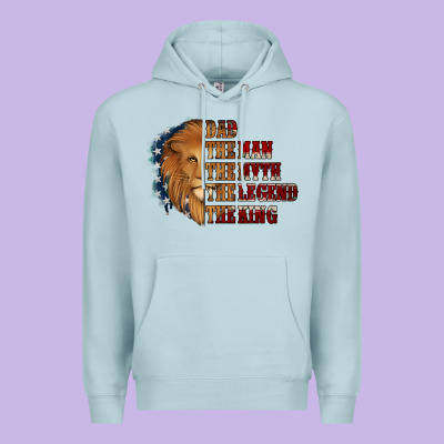 Dad The Man The Myth The Legend The King Premium Hoodie Designed By Jasminsmagicworld