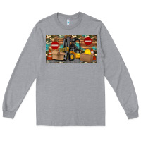 Heather Grey forklift sippy Long Sleeve Tee - Artiststas