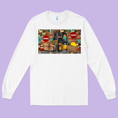 Forklift Sippy Long Sleeve Tee Designed By Artiststas