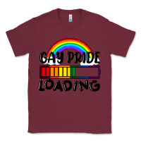 Burgundy Gay pride loading Classic Tee - FaDigitalArtStudio
