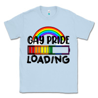 Dusty Blue Gay pride loading Classic Tee - FaDigitalArtStudio