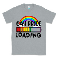 Heather Grey Gay pride loading Classic Tee - FaDigitalArtStudio