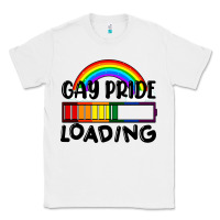 White Gay pride loading Classic Tee - FaDigitalArtStudio
