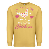 Antique Gold Just A Girl Who Love Chickens Premium Sweatshirt - Bettercallsaul
