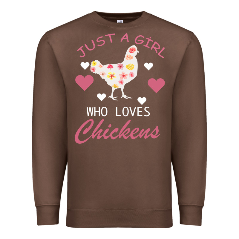 Just A Girl Who Love Chickens Premium Sweatshirt by Bettercallsaul | Teevron