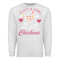 Oatmeal Heather Just A Girl Who Love Chickens Premium Sweatshirt - Bettercallsaul