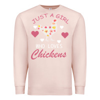 Pale Pink Just A Girl Who Love Chickens Premium Sweatshirt - Bettercallsaul