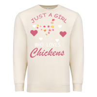 Sandshell Just A Girl Who Love Chickens Premium Sweatshirt - Bettercallsaul