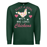 Sports Green Just A Girl Who Love Chickens Premium Sweatshirt - Bettercallsaul