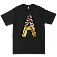 Black softball alphabet a Premium Tee - CowhideDigitalArt