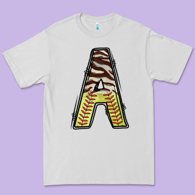 Softball Alphabet A Premium Tee Designed By Cowhidedigitalart
