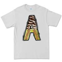 Dove Grey softball alphabet a Premium Tee - CowhideDigitalArt