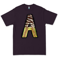 Plum softball alphabet a Premium Tee - CowhideDigitalArt