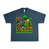 Midnight Navy lets get lucked up st patricks Urban Heavy Tee - LillyAllenDesigns
