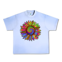 Grape Ice tie dye sunflower Urban Heavy Tee - RanaPortraitStore