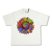 Pistachio tie dye sunflower Urban Heavy Tee - RanaPortraitStore
