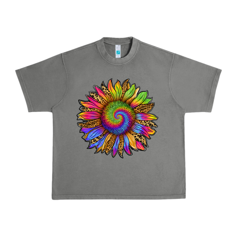 Tie Dye Sunflower Urban Heavy Tee by RanaPortraitStore | Teevron