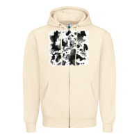 Sandshell cowhide Zipper Hoodie - RanaPortraitStore