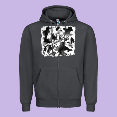 Cowhide Zipper Hoodie Designed By Ranaportraitstore