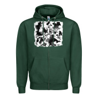 Sports Green cowhide Zipper Hoodie - RanaPortraitStore