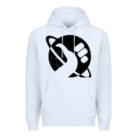 White hitchhike Premium Hoodie - baoMotion
