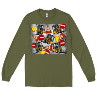 Army Green forklift tumbler Long Sleeve Tee - Artiststas