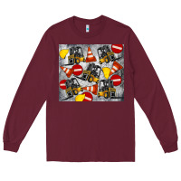 Burgundy forklift tumbler Long Sleeve Tee - Artiststas