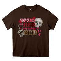Chocolate Brown Valentine's Day Roses Are Red I Am Going To Bed Heavy Core Tee - FaDigitalArtStudio