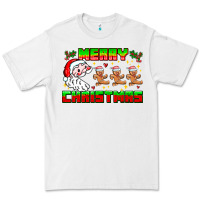 White Merry Christmas Premium Tee - CowhideDigitalArt