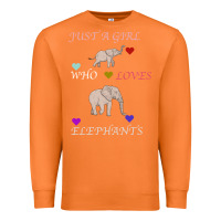 Carrot Just A Girl Who Loves Elephants Premium Sweatshirt - Bettercallsaul