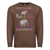 Chestnut Just A Girl Who Loves Elephants Premium Sweatshirt - Bettercallsaul