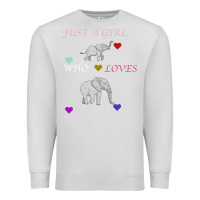Dove Grey Just A Girl Who Loves Elephants Premium Sweatshirt - Bettercallsaul