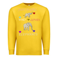 Lemon Just A Girl Who Loves Elephants Premium Sweatshirt - Bettercallsaul
