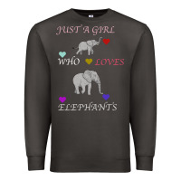 Smoke Just A Girl Who Loves Elephants Premium Sweatshirt - Bettercallsaul