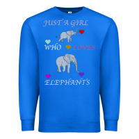 True Royal Just A Girl Who Loves Elephants Premium Sweatshirt - Bettercallsaul