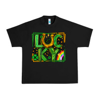 Black lucky horseshoe st patricks day leopard frame Urban Heavy Tee - LillyAllenDesigns