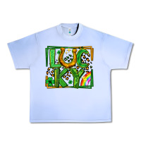 Grape Ice lucky horseshoe st patricks day leopard frame Urban Heavy Tee - LillyAllenDesigns