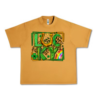 Peanut Butter lucky horseshoe st patricks day leopard frame Urban Heavy Tee - LillyAllenDesigns