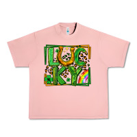 Salmon lucky horseshoe st patricks day leopard frame Urban Heavy Tee - LillyAllenDesigns
