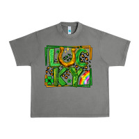 Tornado lucky horseshoe st patricks day leopard frame Urban Heavy Tee - LillyAllenDesigns