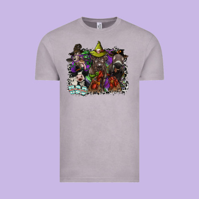 Animal Halloween Vintage Tee Designed By Sublimationcraftshop