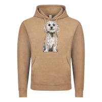 Vintage Coffee bichon frise dog Vintage Hoodie - BarkalooDesign