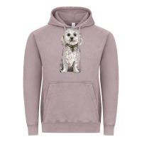 Vintage Zinc bichon frise dog Vintage Hoodie - BarkalooDesign