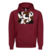 Cowhide Zipper Hoodie | Teevron