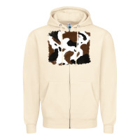 Sandshell cowhide Zipper Hoodie - RanaPortraitStore