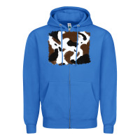 True Royal cowhide Zipper Hoodie - RanaPortraitStore