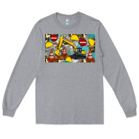 Heather Grey excavator sippy Long Sleeve Tee - Artiststas