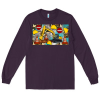 Plum excavator sippy Long Sleeve Tee - Artiststas