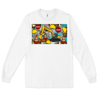 White excavator sippy Long Sleeve Tee - Artiststas