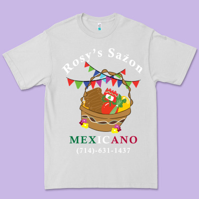 Logo For Rosys Saon Mexicano Premium Tee Designed By Cowhidedigitalart